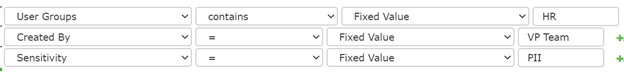 NC Protect Information Barriers Configuration Screen