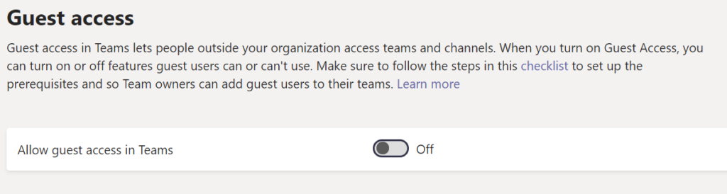 Guest Access in Microsoft Teams is Binary
