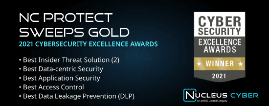 archTIS Subsidiary Nucleus Cyber Sweeps Gold in the 2021 Cybersecurity Excellence Awards