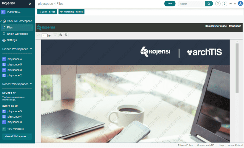 Kojensi Secure Viewer