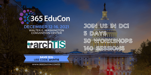 archTIS 365 EduCon Gold Sponsor Banner