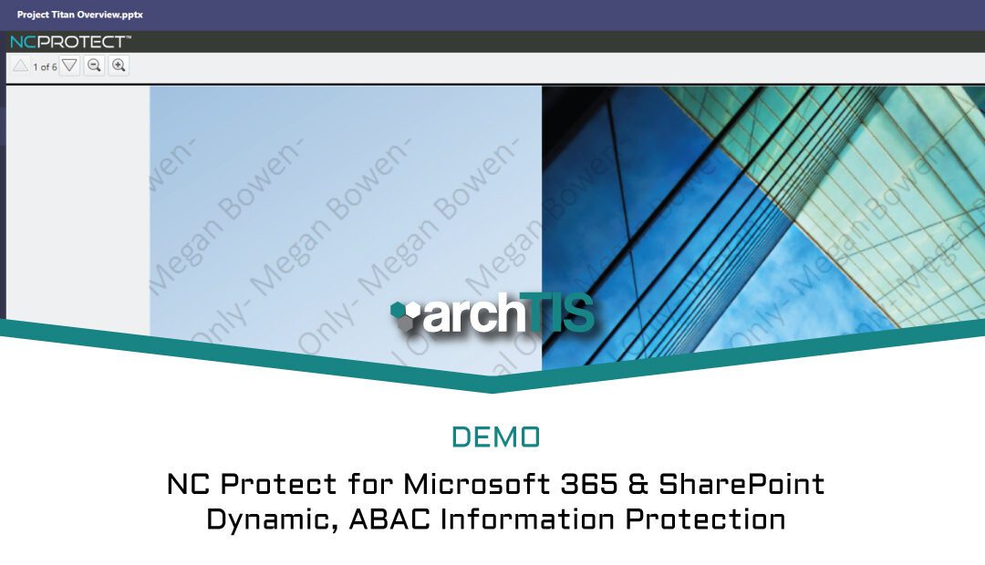 Demo: NC Protect for M365 and SharePoint