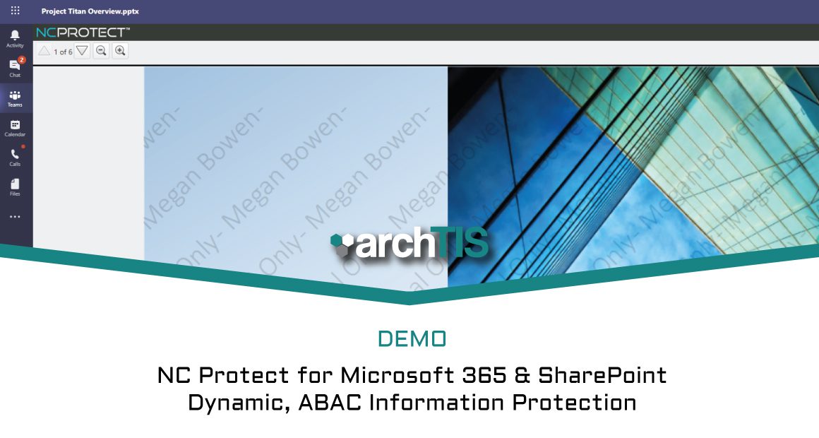 Demo: NC Protect for M365 and SharePoint
