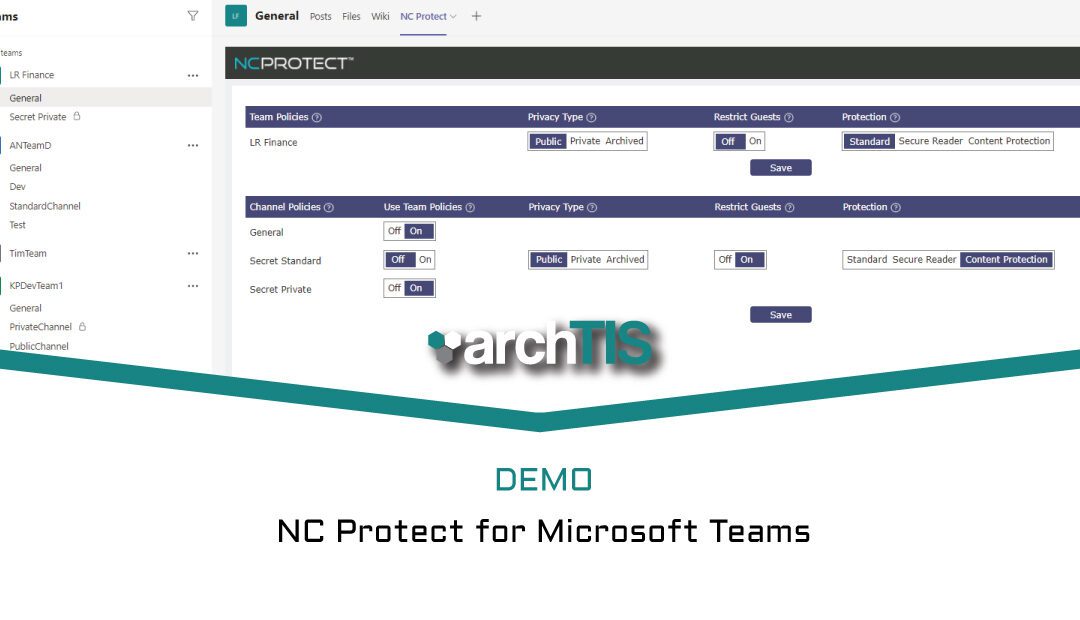 Demo: NC Protect Demo for Microsoft Teams