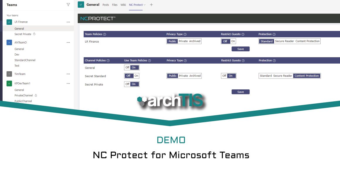 Demo: NC Protect Demo for Microsoft Teams