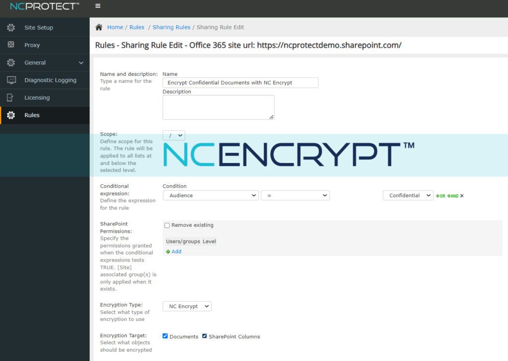 NC Encrypt provides independent encryption key management and Bring Your Own Key (BYOK) support for Microsoft 365 applications and SharePoint Server environments.