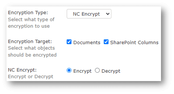 NC Encrypt Offers Document and Column Encryption