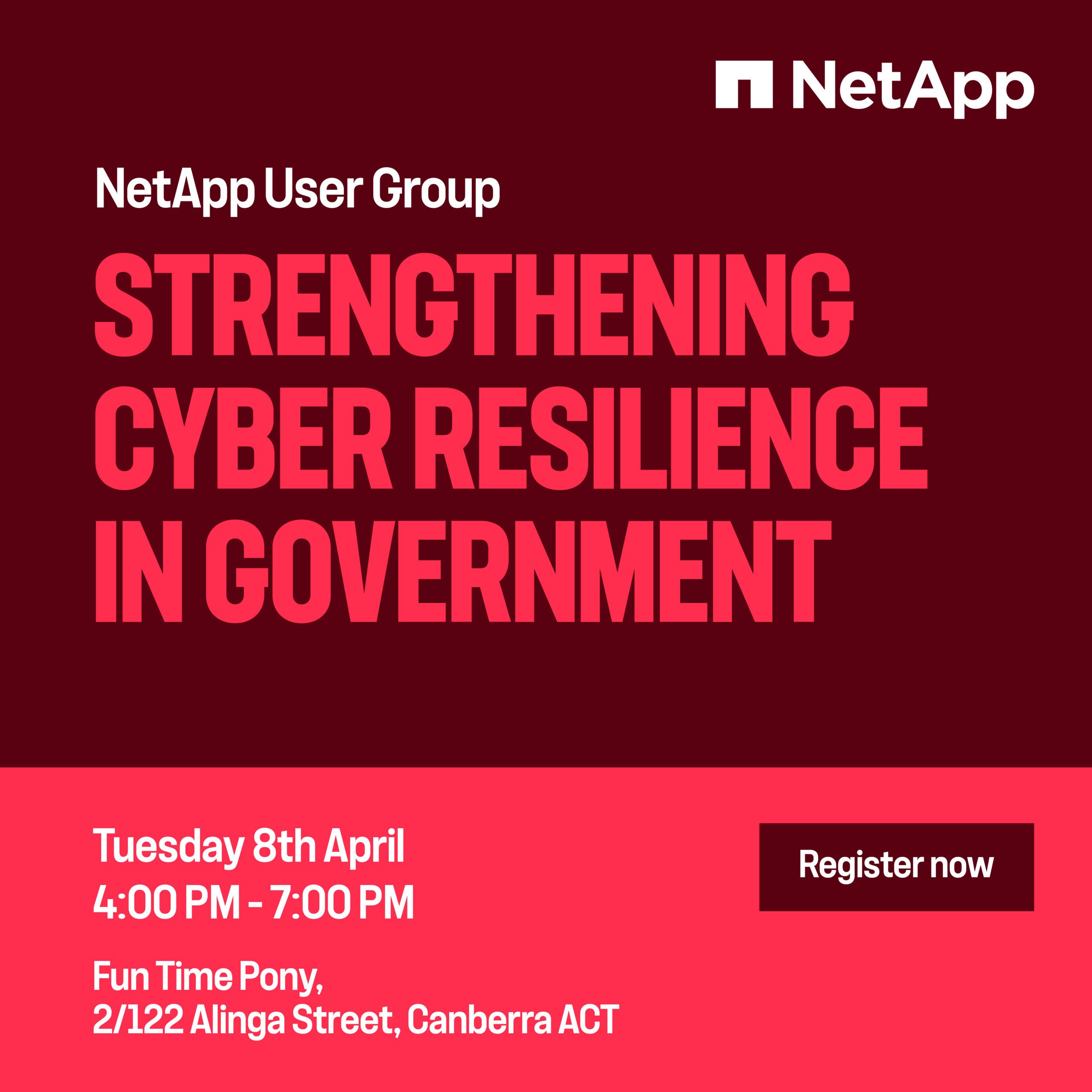 NetApp User Group Canberra